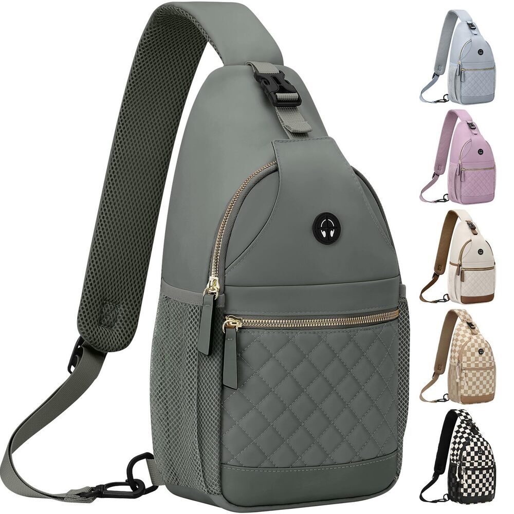 1351 Large Crossbody Purses Bags Travel, Chest Sling Bag Casual Cross Body